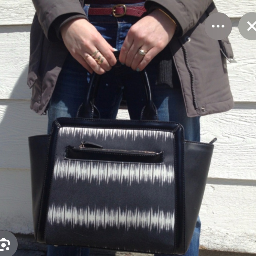 GX by Gwen Stefani  Black and White Patterned Women's Bag used